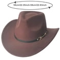 thumbnail image 2 of Classic Western Cowboy Hat for Everyday Daily Wear and Outdoor Leisure Wide-Brim Design for Country Style Sun, 2 of 4
