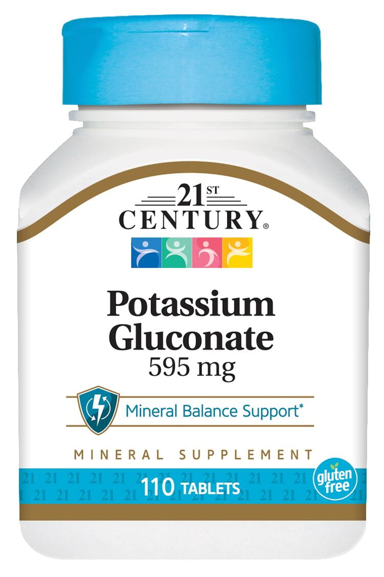 21st Century Potassium Gluconate Supplement, 110 Count