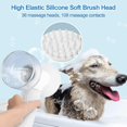 thumbnail image 3 of CHAO Cepillo de baño para perros, cepillo eléctrico de espuma para champú para perros con dispensador de champú y jabón, cepillo masajeador de baño para perros y gatos, 3 of 3