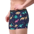 thumbnail image 3 of Bingfone Cartoon Dinosaur Men's Underwear - Casual Stretch Boxer Briefs-X-Large, 3 of 7