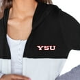 thumbnail image 3 of Women's Gameday Couture  Black Youngstown State Penguins Colorblock Hooded Cardigan, 3 of 3