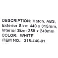 thumbnail image 6 of SeaFlo Boat Access Hatch 315-440-01 | 17.3 x 12.4 Inch White ABS, 6 of 6