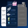 thumbnail image 3 of Simzlife Countertop Ice Maker with Handle,Portable Ice Machine with Basket and Scoop, 9 Bullet Ice In 6 Mins, 26Lbs/24H, Self-Cleaning, 3 of 9