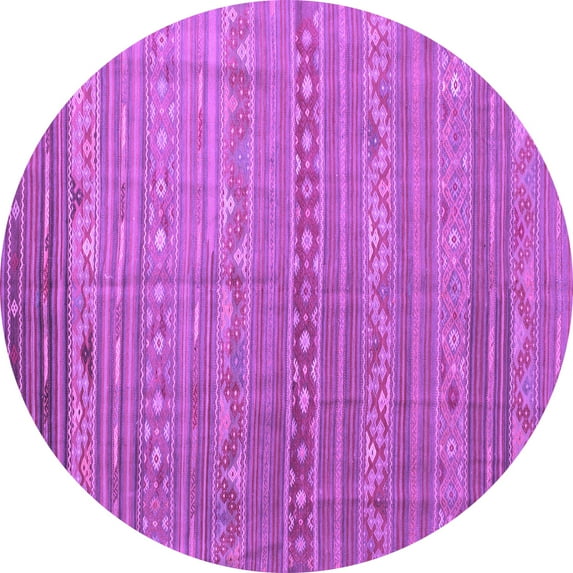 Ahgly Company Indoor Round Persian Purple Traditional Area Rugs, 4' Round
