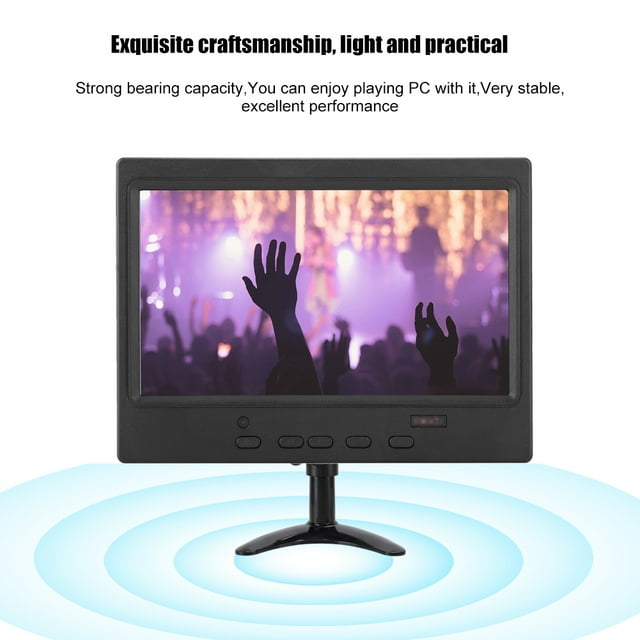 Support de Moniteur Simple, Support de Bureau pour Moniteur LCD Autoportant, Support Universel pour Ordinateur de Bureau Noir Accessoires PC, pour Moniteur de 7 à 11,6 Pouces
