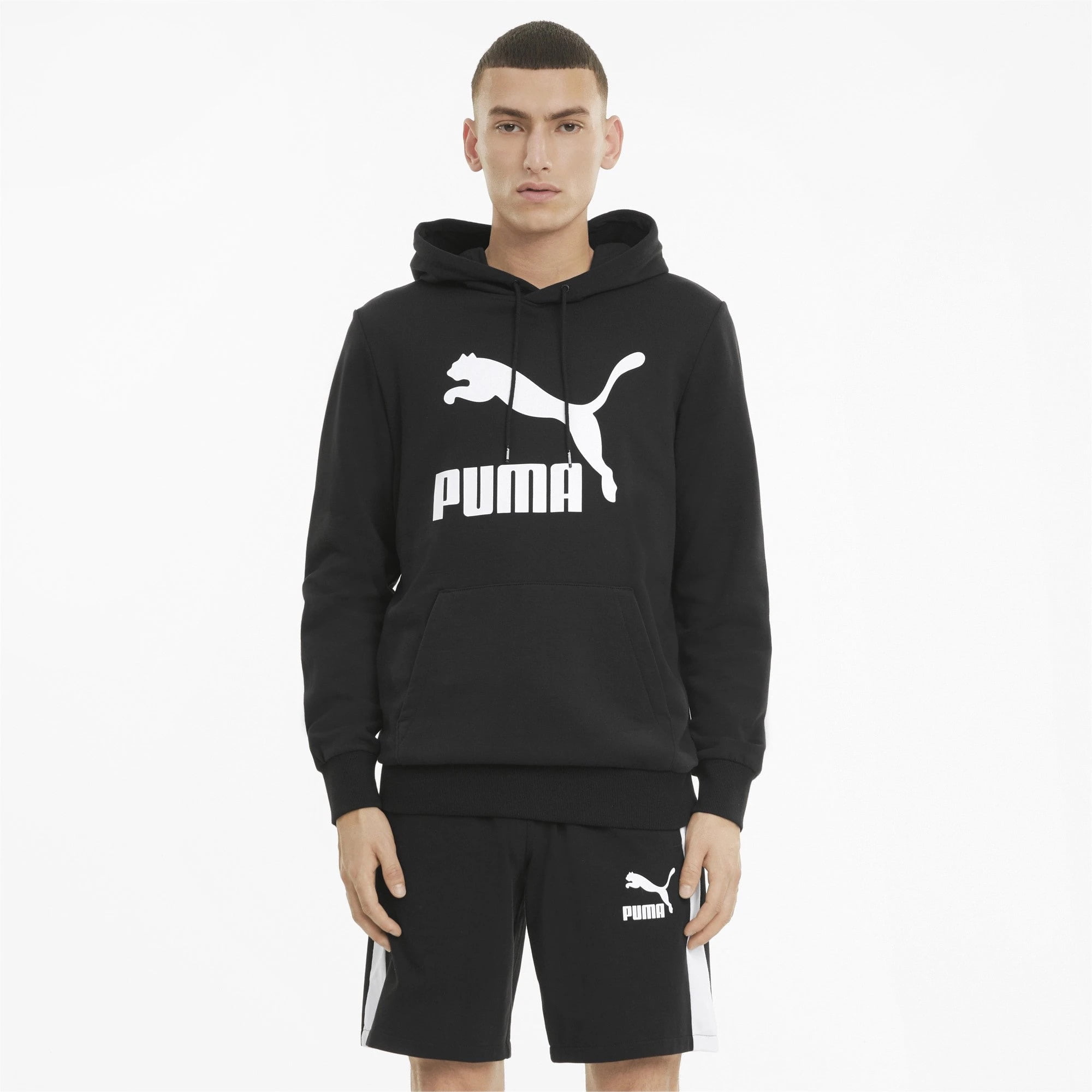 [530084-01] Mens Puma Classics Logo Hoodie - Walmart.com