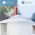 thumbnail image 6 of Gazebo Accessories 12' x 16' Universal Winter Gazebo Cover for Hardtop Gazebos,Enclosed Cover with Sidewalls and Mesh Windows Waterproof (White) by domi outdoor living, 6 of 7