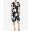 Catherine Catherine Malandrino Taral Floral Wrap Dress Print XL