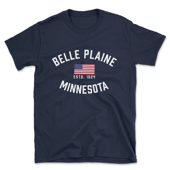 Belle Plaine Minnesota Patriot Men's Cotton T-Shirt