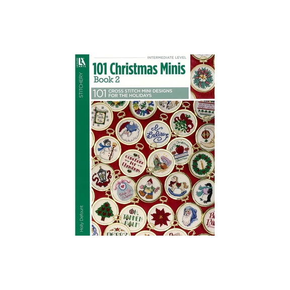 Leisure Arts 101 Christmas Minis Book 2 Cross Stitch Ornament Patterns