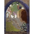 thumbnail image 2 of Redon, Odilon 25x32 Black Ornate Wood Framed with Double Matting Museum Art Print Titled - Womans Silhouette in a Window, 1912, 2 of 4
