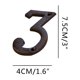 thumbnail image 1 of Creative Wrought Iron House Numbers Letters Decorative Sign for Outdoor Garden Door Mailbox Address Plaque Rustic Industrial Style, 1 of 3