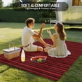 thumbnail image 4 of Red Plants Texture Outdoor Rug for Patio/Deck/Porch, Non-Slip Large Area Rug 5 x 7 Ft, Vintage Country Trees Pattern Indoor Outdoor Rugs Washable Area Rugs, Reversible Camping Rug Carpet Runner, 4 of 8