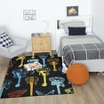 thumbnail image 4 of Mohawk Home Guitar Montage Printed Indoor Area Rug in Multi, 5'x8', 4 of 10