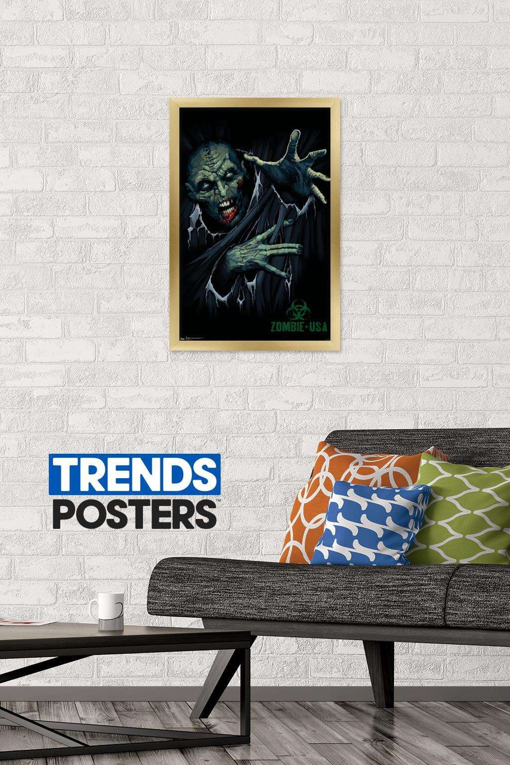 Zombie - Reach Wall Poster, 14.725" x 22.375", Framed