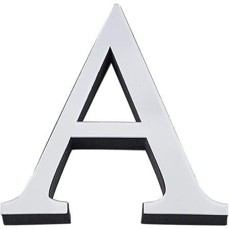 5PCS Alphabet Mirror Stickers Acrylic 26 Letters 3D Mirror Wall Stickers Heart Shape DIY Wall Decals for Living Room Bedroom Kitchen Wall Decoration Silver for DIY Letter A