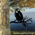 thumbnail image 2 of Handmadetneonsign Hawk On Branch Metal Tree Stake, Hawk Garden Tree Stake, Hawk Metal Tree Art Decor 68525, 2 of 3