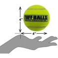 PetSport Yellow Tennis Ball Dog Toys 1 Pack Giant (4") Tuff Balls for Large Dogs Pet Safe