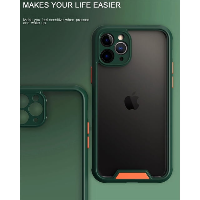 Funda de teléfono a prueba de golpes para iPhone, carcasa protectora acrílica para cámara, armadura transparente, para iPhone 13, 12, 11 Pro Max, X, XR, XS Max, 7, 14 Plus