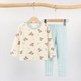 thumbnail image 6 of CAUYDY Toddler Girl Pjs Child Clothing 2T 3T 4T 5T 24Months Fall Winter Long Sleeve Top Pants 2PCS Set Baby Sleepers Little Kid Outfits for Girls Sizes 3-4 Years,Sky Blue, 6 of 9