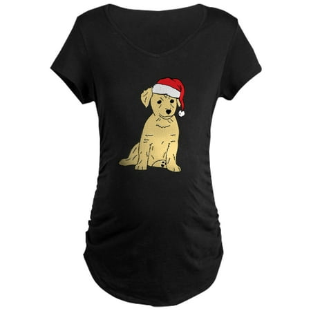

CafePress - Santa Puppy - Maternity Dark T-Shirt