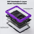 thumbnail image 3 of Funda para Samsung Galaxy Tab A11 Plus de 11 pulgadas (2025) y A9 Plus de 11 pulgadas (2023), resistente, a prueba de golpes, con soporte giratorio de 360° y correa de mano/bandolera., 3 of 9