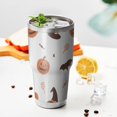 thumbnail image 3 of 30oz Halloween Pumpkins Witch Hats and Bats Tumblers Stainless Steel Tumbler with Lid and Straw,Vacuum Insulated Double Wall Travel Tumbler Cups Mug with Cleaning Brush for Coffee,Tea, 3 of 7