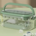 thumbnail image 2 of OUSITAID Ice Cube Tray with Lid and Bin Reusable Silicone Ice Ball Maker for Freezer 2-Layer Stackable Ice Tray Molds Easy Release Ice Ball Maker Mold for Cocktail Whiskey Coffee, 2 of 11