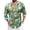 Green, variant on Mens Shirts Floral Print Shirt Long Sleeve Button Down Casual Shirts Comfortable Festival Beach Vacation Casual Tops