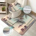 thumbnail image 3 of 4 Pcs Science Fiction Shower Curtain Sets with Rugs for Bathroom Decor,Astronaut Space Bathroom Shower Curtain Sets,Solar Eclipse Bathroom Sets with Shower Curtain and Rugs, 3 of 7