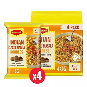 Maggi Classic Indian Masala Instant Noodles – Mildly Spicy, 4-Pack