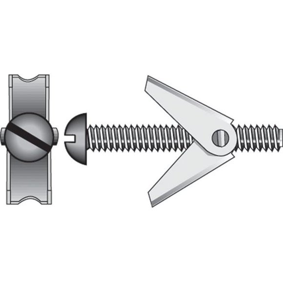 Boulon à Bascule de 0,13 x 3 Po - Carte de 2 Paquets de 10