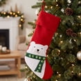 thumbnail image 3 of Christmas Stockings, Classic Holiday Xmas Stocking with Hanging Loop, Gift Bag for Fireplace Mantel, Tree and Family Holiday Decor, 3 of 6