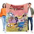 thumbnail image 1 of Hora de Aventuras anti-pilling, suave, ligera, esponjosa y acogedora de lujo para hogar y cocina – Perfecta para niños y adultos,150X200cm, 1 of 6