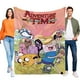 thumbnail image 1 of Hora de Aventuras anti-pilling, suave, ligera, esponjosa y acogedora de lujo para hogar y cocina – Perfecta para niños y adultos,100X130cm, 1 of 6