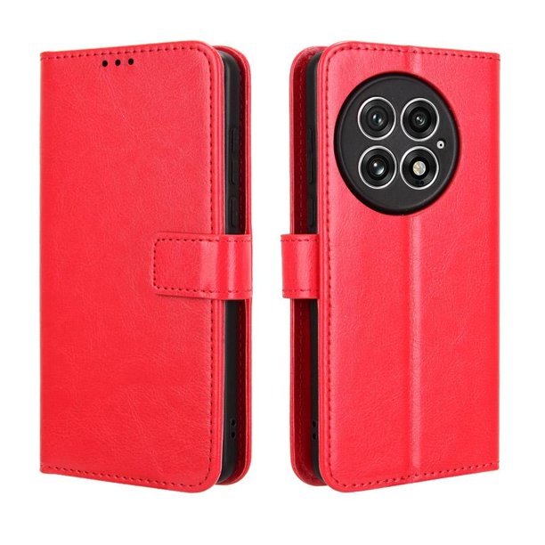 Funda tipo libro para OnePlus 13 5G, cartera todo‑en‑uno, funda multifuncional con tarjetero y correa de muñeca desmontable