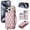 Rosegold, variant on Allytechgroup Flip Wallet Case for iPhone 11 Pro with Cards Holder, PU Leather Phone Case with Lanyard Kickstand Shockproof Back Cover for iPhone 11 Pro, Black