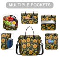 thumbnail image 2 of OBREWU Sunflower Womens Lunch Box for Work,Insulated Large Sunflower Lunch Bag for Women,Loncheras Para Mujer,Leakproof Adult Lunch Bag for Work,Beach,Travel,Picnic,Camping, 2 of 7