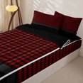 thumbnail image 3 of Erosebridal Vintage Hieroglyph Pattern Zipper Queen Comforter Set with Fitted Sheet and 2 Pillowcases,Boho Tribal Bird Print Zipper Bedding Set,Brown Gold,Black Reversible, 3 of 6