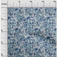 thumbnail image 2 of oneOone Polyester Lycra Light Blue Fabric Paisleys Sewing Craft Projects Fabric Prints By Yard 56 Inch Wide, 2 of 5