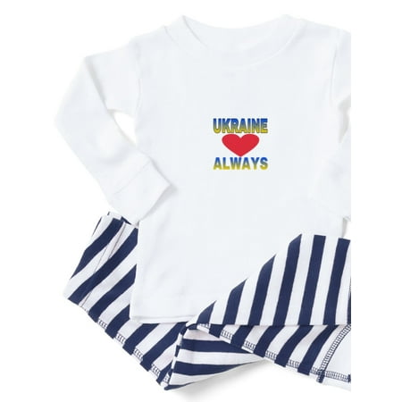 

CafePress - UKRAINE ALWAYS Pajamas - Toddler Long Sleeve Pajama set