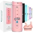 thumbnail image 1 of Elemental Iconic Bouteille d'Eau pour Enfants avec Couvercle à Paille et Sangle Breloque, Étanche une Fois Fermée, Triple Isolation, Acier Inoxydable, Contenant Isotherme Réutilisable, Bouteille d'Eau - 14oz Rose, 1 of 1