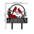 thumbnail image 3 of Memorial Plaque Rose Metal Yard Art Outdoor and Garden, Lawn and Garden Grave Decorations for Cemetery, Remembrance Gift for Loss, 3 of 8