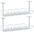 thumbnail image 1 of Under Desk Wire Tidy 2Pcs for Cable Management in Kitchen and Bedroom, 1 of 5