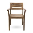 thumbnail image 6 of Noble House Brookbury 7 Piece Adult Contemporary Acacia Wood Weatherproof Dining Furniture Set Teak, 6 of 11