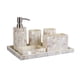 thumbnail image 1 of Juego de artículos de tocador for baño con forma de concha, dispensador de loción, botella, taza for enjuague bucal con bandeja, accesorios de baño, juego de 6 piezas, 1 of 4