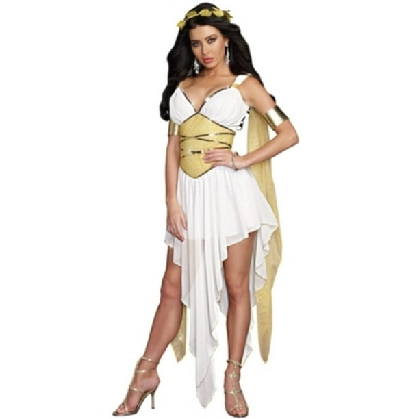 Goddess Of Delight Costume Dreamgirl 9875 White/Gold - Walmart.com