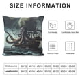 thumbnail image 5 of Chilfamy Pillow Covers, Ocean Octopus Decorative Throw Pillow Covers Kraken Octopus Ship Pillowcase Farmhouse Cushion Cases for Sofa Couch Outdoor Home Decorations White, 5 of 5