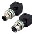 thumbnail image 1 of Adaptador RJ45 a M12 Lonlonty Industrial Ethernet IP68 de 4 pines, 1 of 7