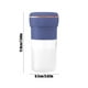 thumbnail image 3 of Vaso de exprimidor portátil - Batidora personal de 450 ml con 6 cuchillas de acero inoxidable, recargable USB de 40W, azul/verde/blanco/rosa, 3 of 6